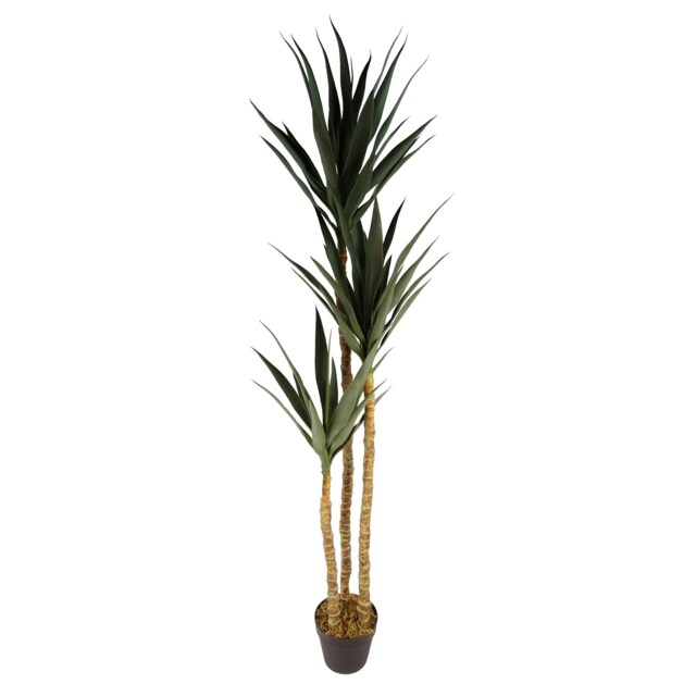 170cm Artificial XL Triple Yukka Tree Plant Spiky Tree Plant Realistic Green 5ft