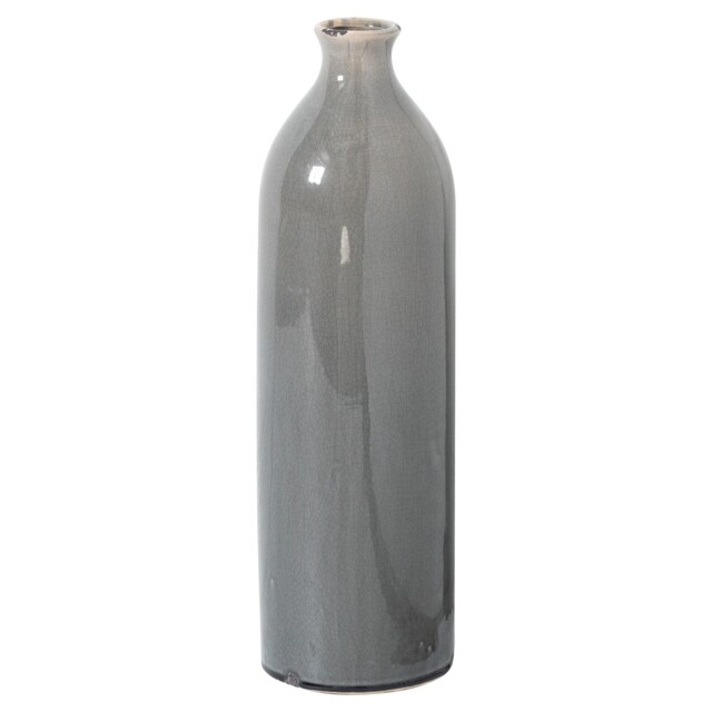 Hill Interiors Garda Gisela Glazed Vase Grey Grey 57cm x 17cm x 17cm 1