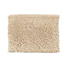 Jumbo Chenille Bobble Bath Mat Non Slip Brown Stone