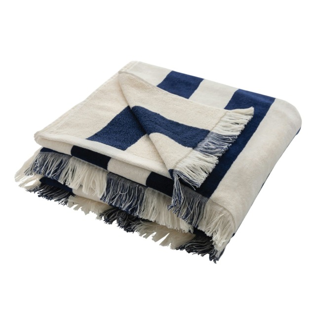 Ukiyo Yukari AWARE Deluxe Beach Towel - Navy - One Size Blue One size