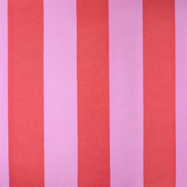 OHS Stripe Print Frill Edge Soft Duvet Cover Bedding Set, Single - Pink/Red Multi Pink and Red Single