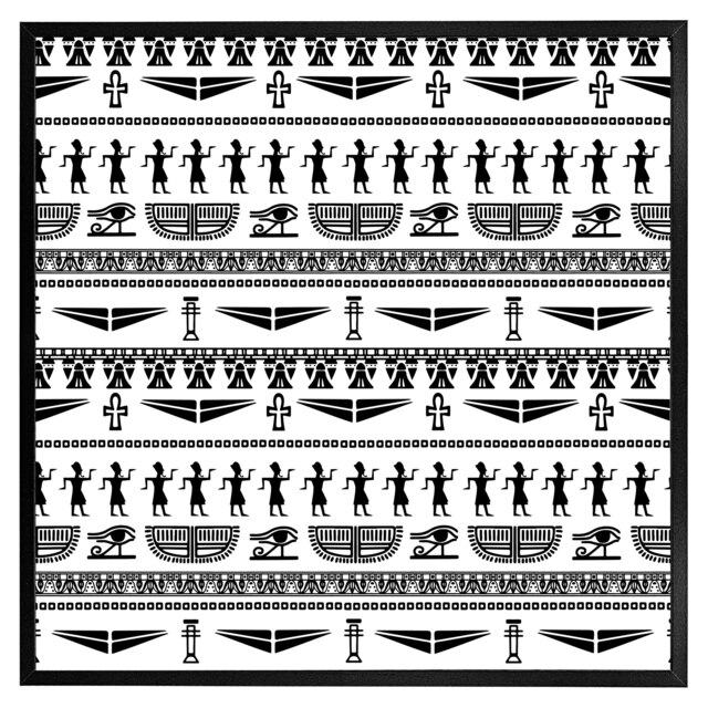 Tribal egyptian art (Picture Frame) Black / M