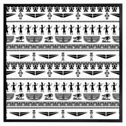 Tribal egyptian art (Picture Frame) Black / M