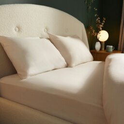 Silentnight 100% Brushed Cotton Fitted Sheet, Natural