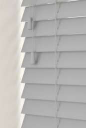 Faux Wooden Venetian Blind 105cm x 200cm Grey Light Grey