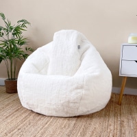 rucomfy Indoor Faux Fur Adults Bean Bag - Hygge Style Lounger Chair