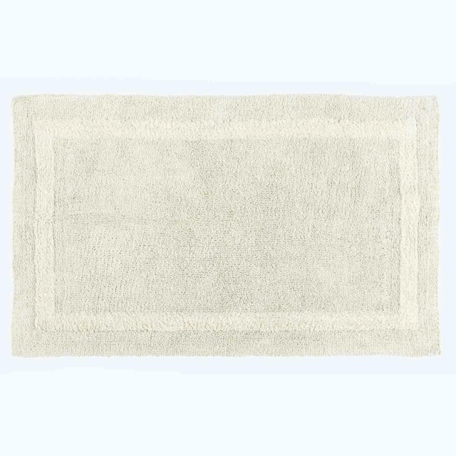 Homescapes Luxury Reversible Extra Large Bath Mat - Natural Cream