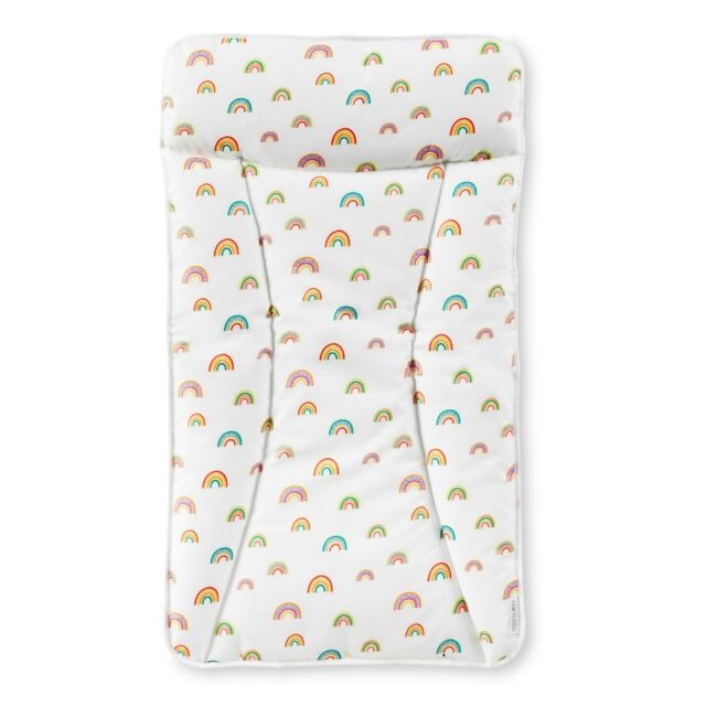 Padded Wipe-Clean Baby Changing Mat – Soft, Gentle on Baby’s Skin, Perfectly Fits All Ickle Bubba Changing Units, Essential Nursery Accessory (Rainbow Dreams)
