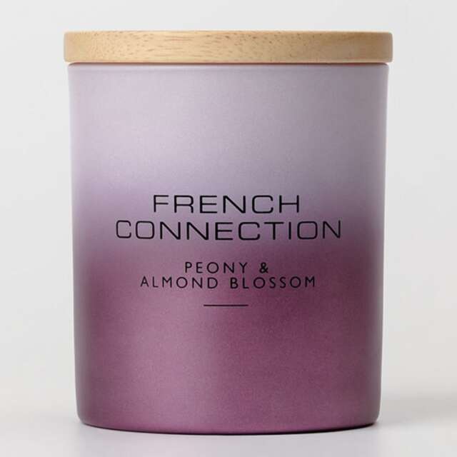 French Connection Metallic Collection Peony & Almond Blossom Candle 206g