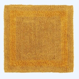 Homescapes Luxury Reversible Cotton Shower Mat - Mustard Yellow Mustard Yellow