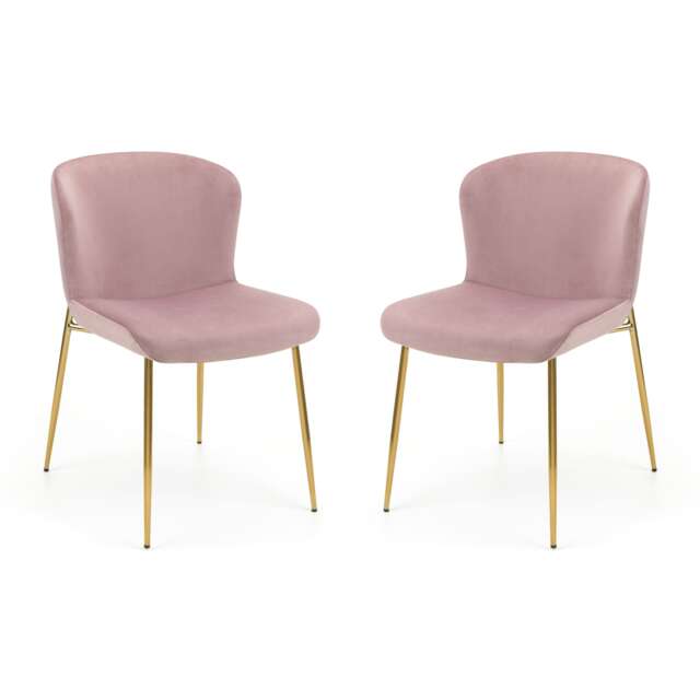 Cavendish Premium Dusky Pink Dining Chairs - Set of 2