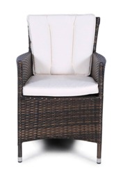 Savannah Outdoor Rattan Garden Dining Chair Brown Brown