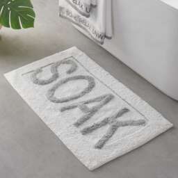 Catherine Lansfield Soak Bath Mat White 50 x 80 cm