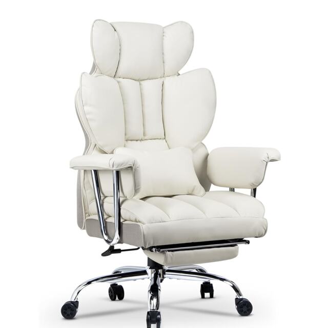 Rattantree Ergonomic High Back Leather Office Chair with Footrest