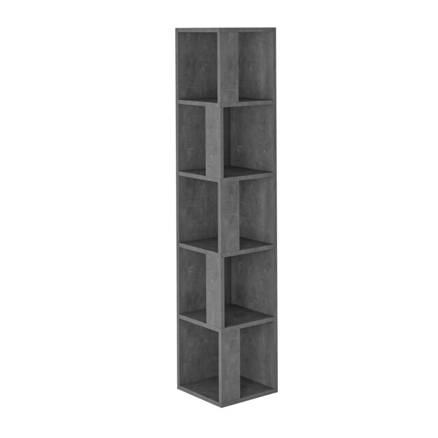 Decortie Piano Bookcase 31x31x159cm Retro Grey
