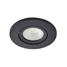 BHS Cal LED Fire Rated IP65 Recessed Spotlight Black Satin Black 1