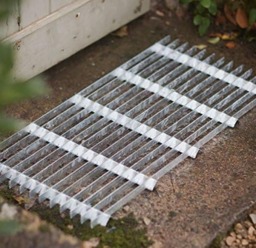 Metal Grill Galvanised Steel Doormat Outdoor Garden Entrance Front Door Heavy Duty Boot Scraper Mats - Large