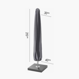 Platinum AeroCover Waterproof and Breathable Ripstop Polyester Centre Pole Parasol Cover W40 x D40 x H215 cm