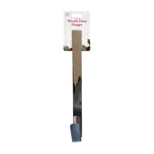 Silver Christmas Wreath Door Hanger 31cm