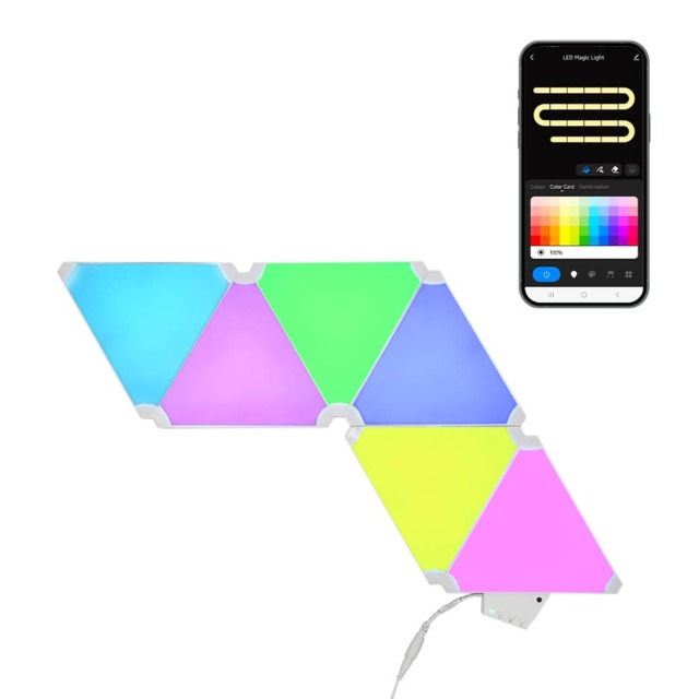 ValueLights SMART RGBIC DIY Triangle Panel Light Kit