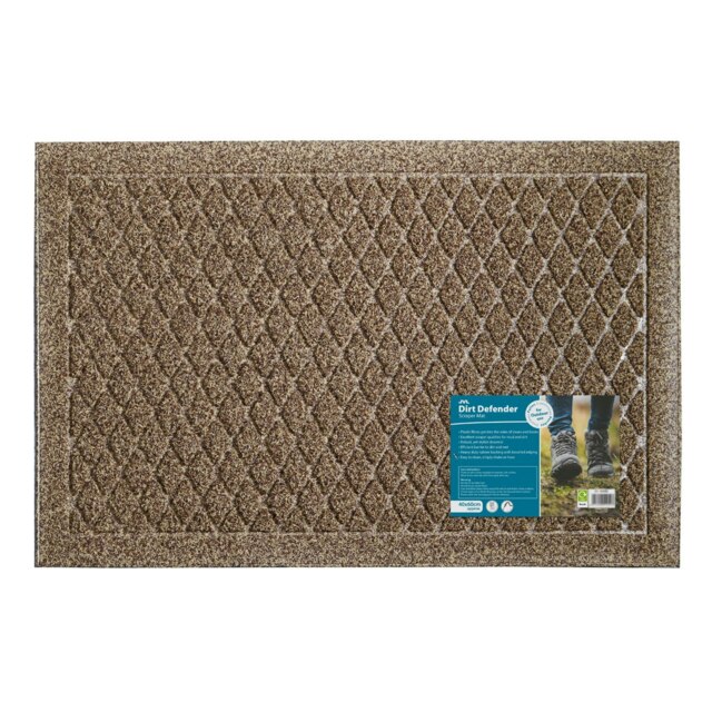 JVL Dirt Defender Doormat 40x60cm, Diamond Beige