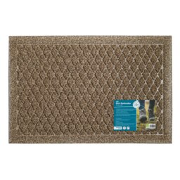 JVL Dirt Defender Doormat 40x60cm, Diamond Beige