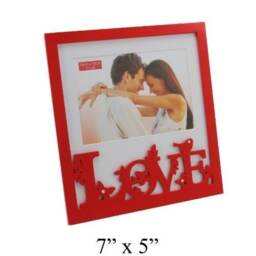 Love Red Wooden Photo Frame Girl Talk Collection New