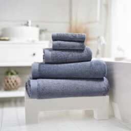 Egyptian Cotton Spa Quality Absorbent Soft & Premium Comfort Bathroom Towels Blue Blue