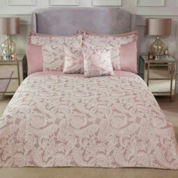 Duchess Jacquard Bedding - Super King - Pink