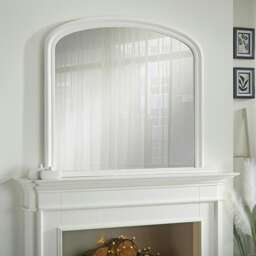 Osborne Arched Shape Overmantle Mirror White H 94cm x L 119cm x W 4cm 1