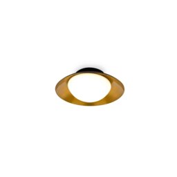 Side Led Black Copper Flush Ceiling Lamp G9