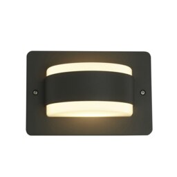 EVER - PLASTIC OUTDOOR WALL LIGHT BLACK