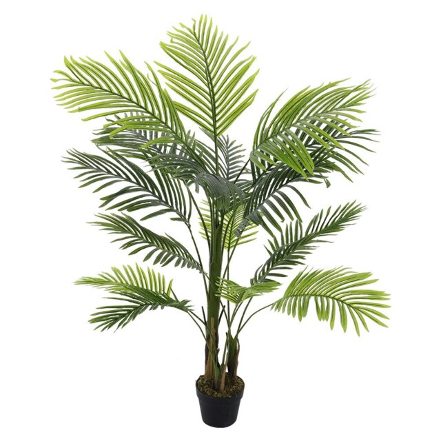 Living and Home 130cm Artificial Bamboo Palm Tree Plant in Pot Indoor Living Room Plant Decor