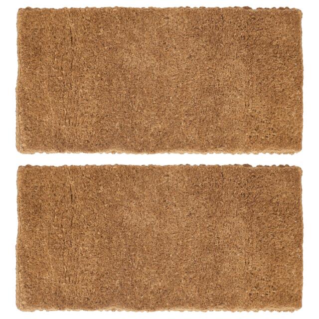 Nicola Spring Premium Handmade Coir Door Mats - 120cm x 60cm - Pack of 2