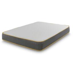 The Saffron Comfort All Foam Mattress - 8 inch Deep Memory and Supportive Foam Grey European Small Single