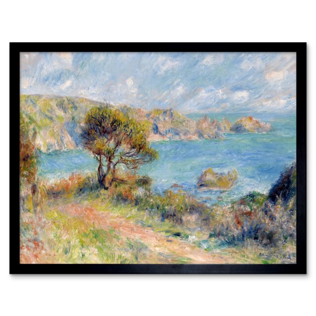 Pierre Auguste Renoir View At Guernsey 1883 Painting Framed Wall Art Print