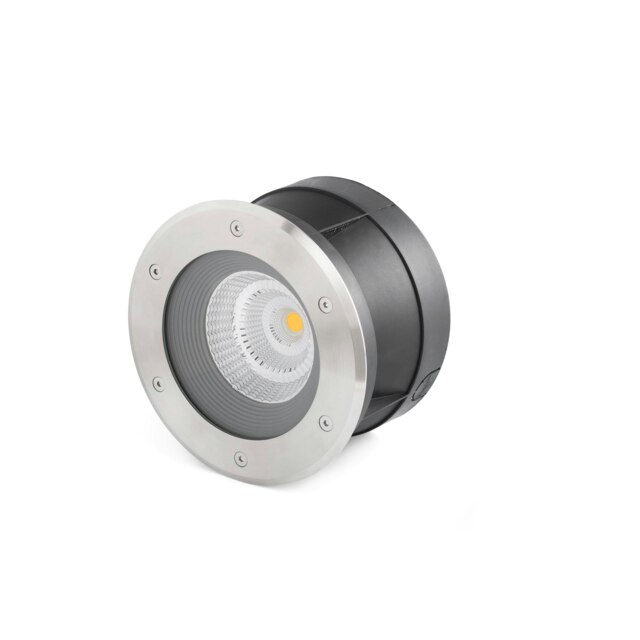 Suria LED Outdoor Recessed Spotlight Narrow Beam Angle Matt Nickel IP67