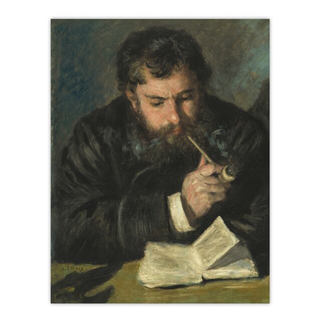 "Claude Monet Portrait Renoir Vintage Huge Wall Art Poster Print 24X32"""