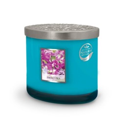 Twin Wick Ellipse Soy Wax Candle - Sweet Pea