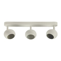 CGC NIEVE Matt White Triple Three Head GU10 Ceiling Surface Spot Light Round Head White