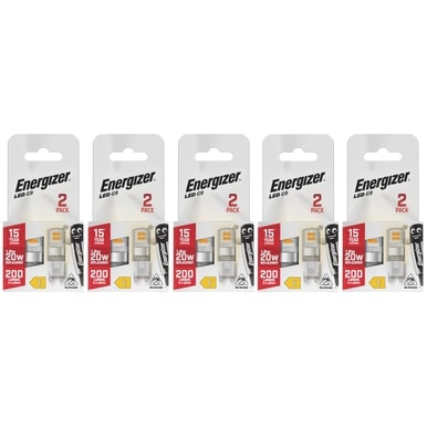Energizer LED G9 200lm 1.8W 2700K (Warm White) Light Bulb - Pack of 10