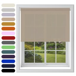 Daylight Roller Blind 210cm x 160cm Brown Cappuccino