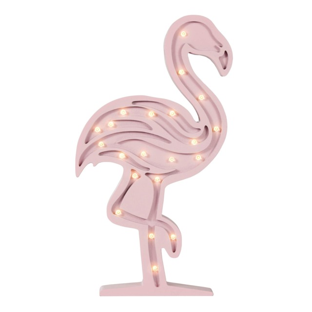 BHS Glow Kid's LED Flamingo Table Lamp, Pink