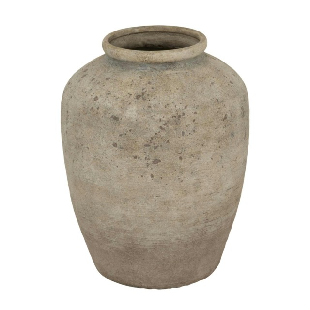 Hill Interiors Deruta Mottled Vase - Grey - 40cm x 30cm x 30cm