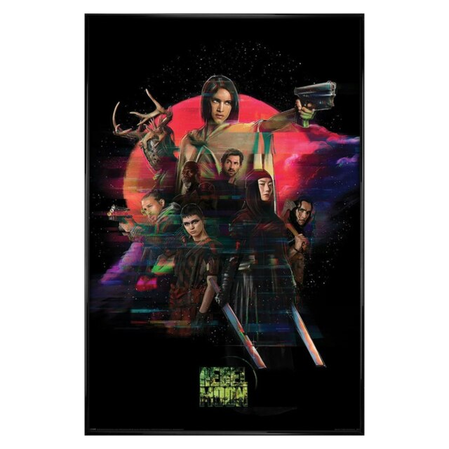 Gloss Black Framed Rebel Moon (Stand Together In Battle) Maxi Poster Multi