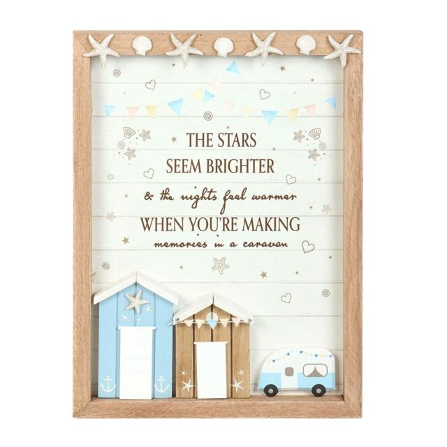 Something Different The Stars Seem Brighter Caravan Plaque - Multicoloured - One Size