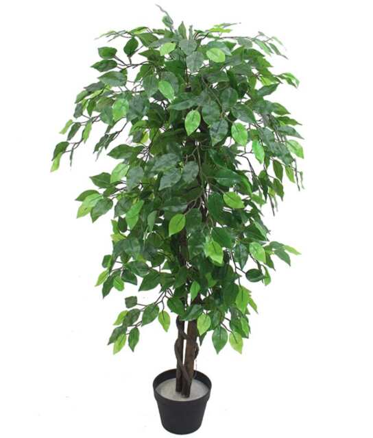 Artificial Ficus Tree Plant 120cm Ficus 120cm Plants Green 4ft