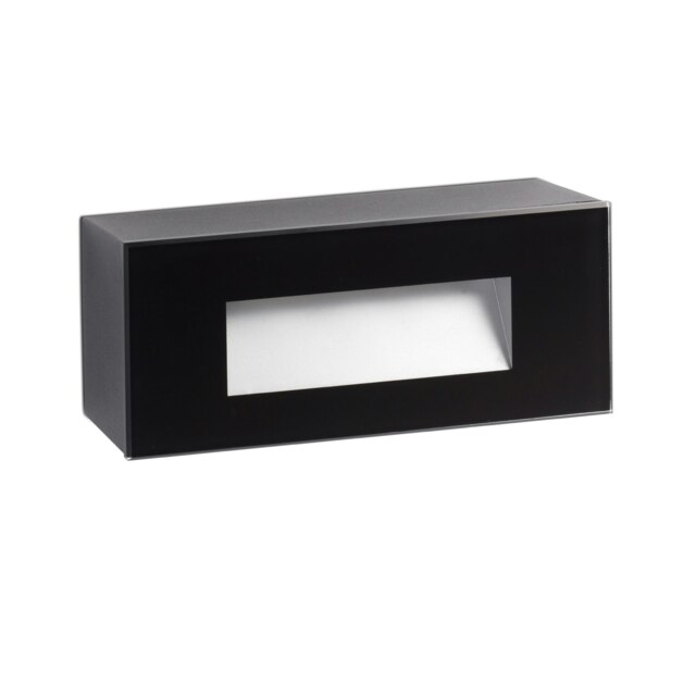 Dart Outdoor LED Recessed Wall Light Black 5W 2700K IP65