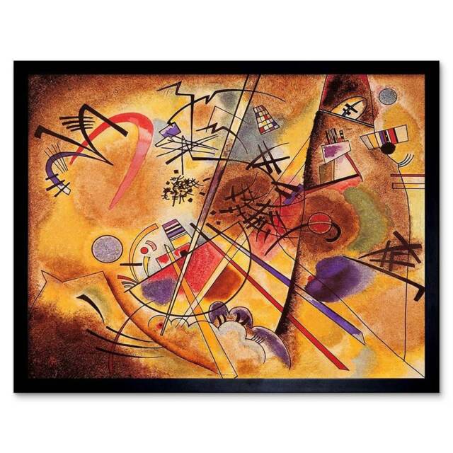 Wassily Kandinsky Abstract Small Dream Red Old Framed Wall Art Print