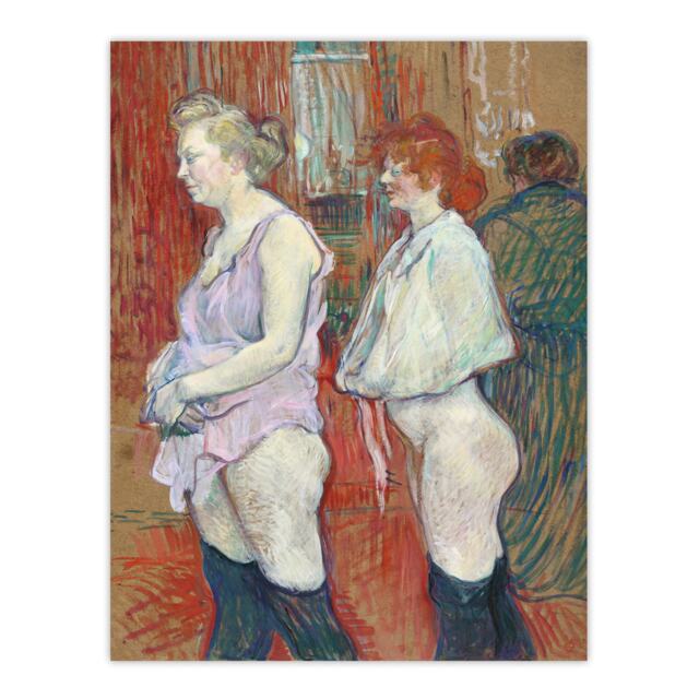 "The Medical Inspection Vintage Wall Art Print Toulouse Lautrec 18x24"""